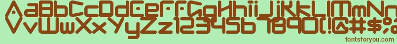 Fringe Font – Brown Fonts on Green Background