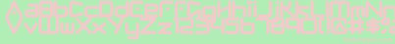 Fringe Font – Pink Fonts on Green Background