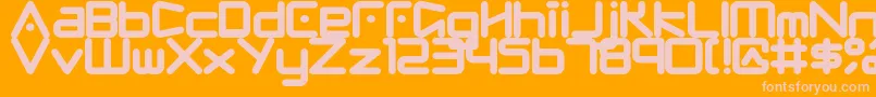 Шрифт Fringe – розовые шрифты на оранжевом фоне