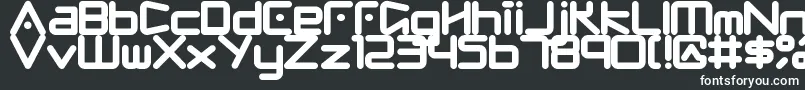 Fringe-fontti – valkoiset fontit mustalla taustalla