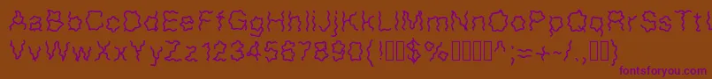More about Frissons Font Frissons Font – Purple Fonts on Brown Background