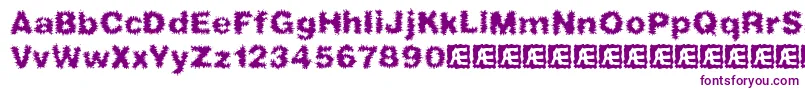frizzed-Schriftart – Violette Schriften