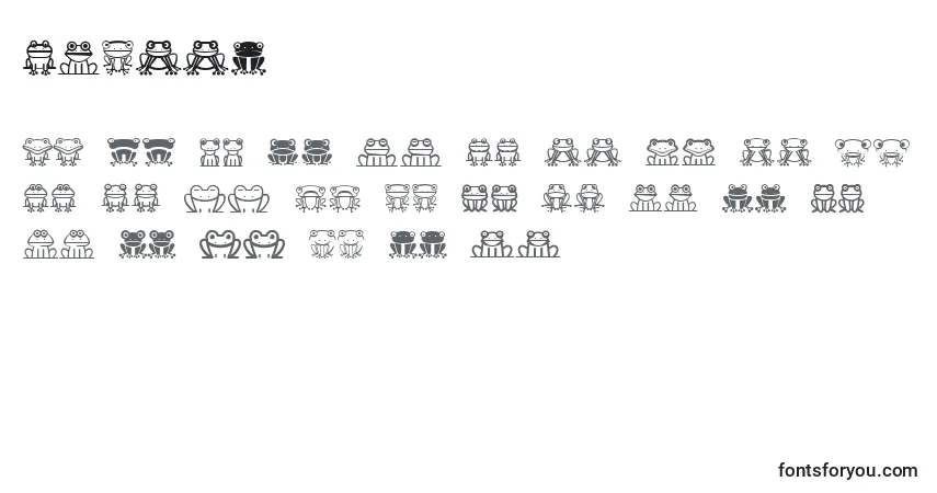 Шрифт Froggy – алфавит, цифры, специальные символы