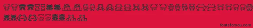 More about Froggy Font Froggy Font – Black Fonts on Red Background