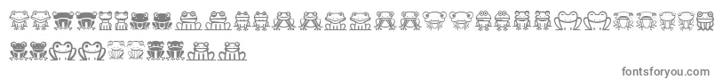 Froggy Font – Gray Fonts on White Background