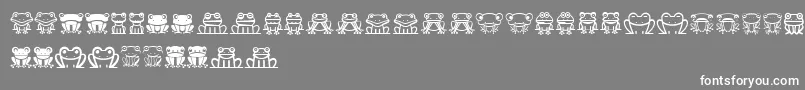 Froggy Font – White Fonts on Gray Background