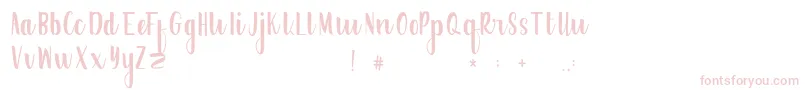 FrogresFree Font – Pink Fonts on White Background