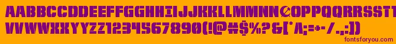 frombondwithlove Font – Purple Fonts on Orange Background