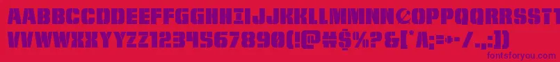 frombondwithlove Font – Purple Fonts on Red Background