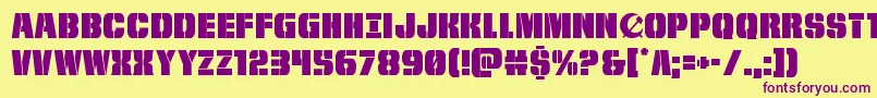 frombondwithlove Font – Purple Fonts on Yellow Background