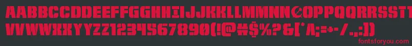frombondwithlove Font – Red Fonts on Black Background