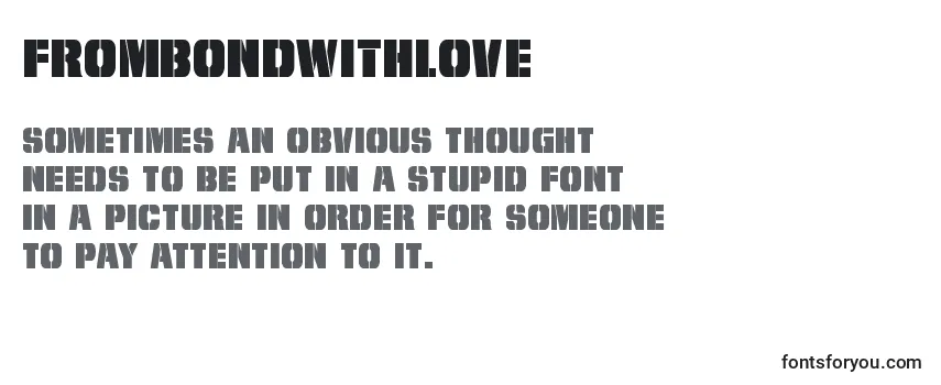 Frombondwithlove (127269) Font