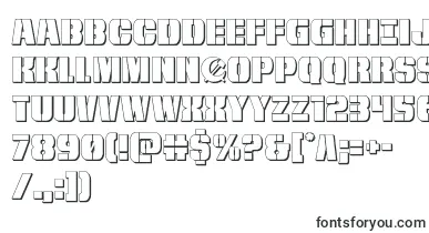 frombondwithlove3d font – letter Fonts