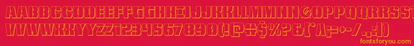 More about frombondwithlove3d Font frombondwithlove3d Font – Orange Fonts on Red Background
