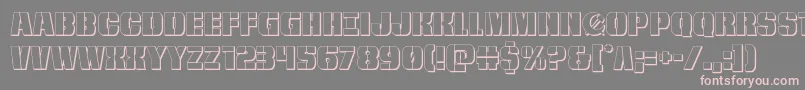 frombondwithlove3d Font – Pink Fonts on Gray Background