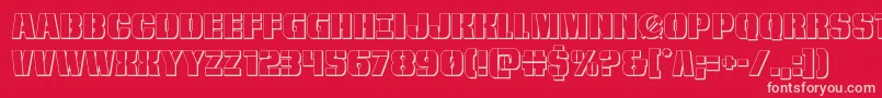 frombondwithlove3d Font – Pink Fonts on Red Background