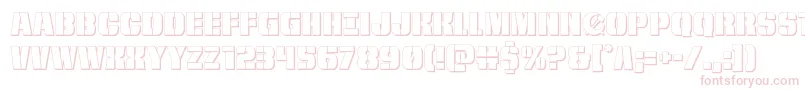 frombondwithlove3d Font – Pink Fonts on White Background