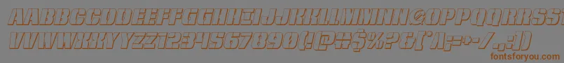 frombondwithlove3dital Font – Brown Fonts on Gray Background