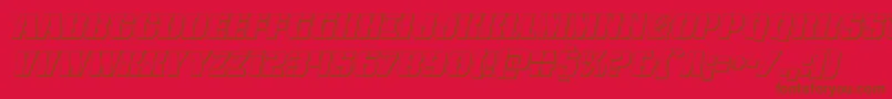 Fonte frombondwithlove3dital – fontes marrons em um fundo vermelho