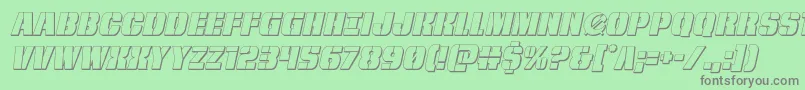 frombondwithlove3dital Font – Gray Fonts on Green Background