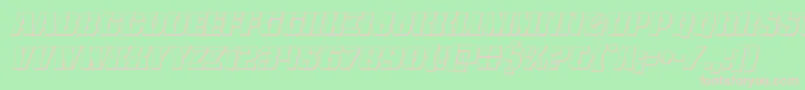 Police frombondwithlove3dital – polices roses sur fond vert