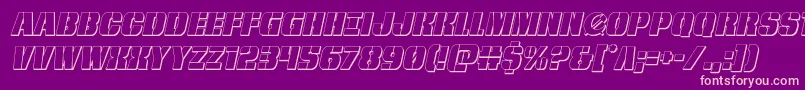 frombondwithlove3dital Font – Pink Fonts on Purple Background