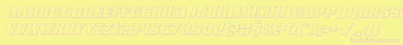 frombondwithlove3dital Font – Pink Fonts on Yellow Background