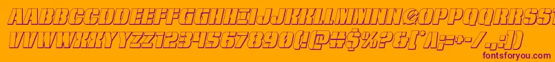 frombondwithlove3dital Font – Purple Fonts on Orange Background