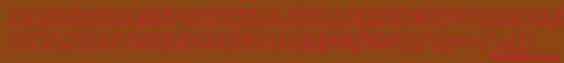 frombondwithlove3dital Font – Red Fonts on Brown Background