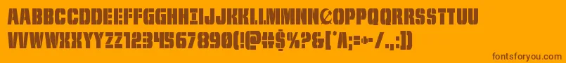frombondwithlovecond Font – Brown Fonts on Orange Background
