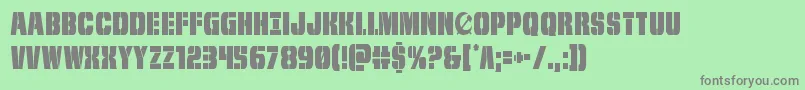 frombondwithlovecond Font – Gray Fonts on Green Background