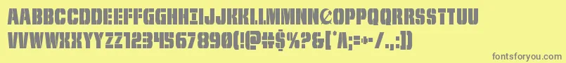 frombondwithlovecond Font – Gray Fonts on Yellow Background