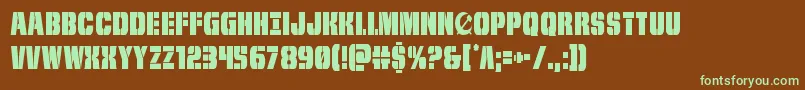 frombondwithlovecond Font – Green Fonts on Brown Background