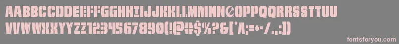 フォントfrombondwithlovecond – 灰色の背景にピンクのフォント