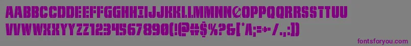 Шрифт frombondwithlovecond – фиолетовые шрифты на сером фоне