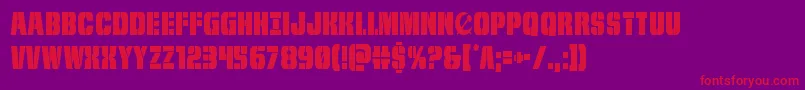 frombondwithlovecond Font – Red Fonts on Purple Background