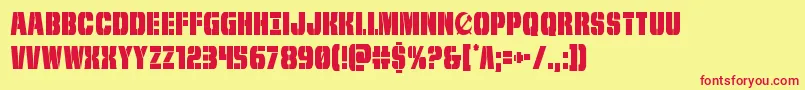 frombondwithlovecond Font – Red Fonts on Yellow Background