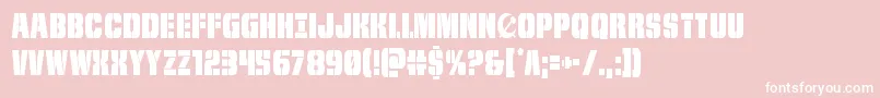 frombondwithlovecond Font – White Fonts on Pink Background