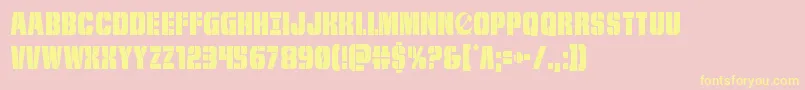 frombondwithlovecond Font – Yellow Fonts on Pink Background