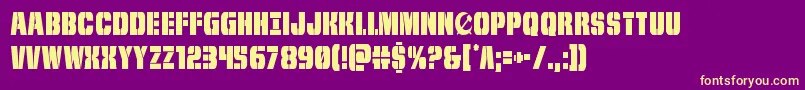 frombondwithlovecond Font – Yellow Fonts on Purple Background