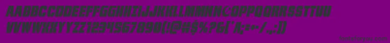 frombondwithlovecondital-fontti – mustat fontit violetilla taustalla