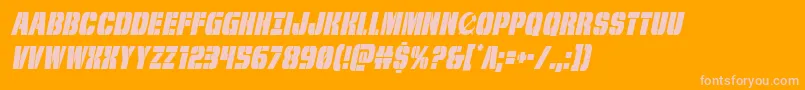 frombondwithlovecondital Font – Pink Fonts on Orange Background