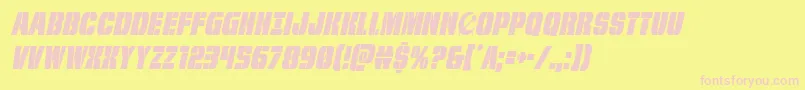 frombondwithlovecondital Font – Pink Fonts on Yellow Background