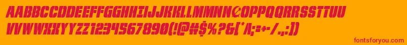 frombondwithlovecondital Font – Red Fonts on Orange Background