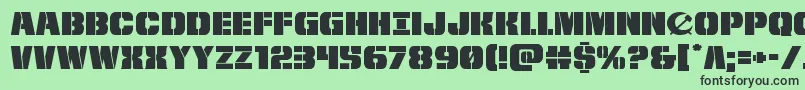 frombondwithloveexpand Font – Black Fonts on Green Background
