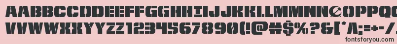 frombondwithloveexpand Font – Black Fonts on Pink Background