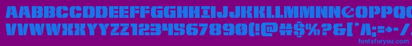 frombondwithloveexpand Font – Blue Fonts on Purple Background