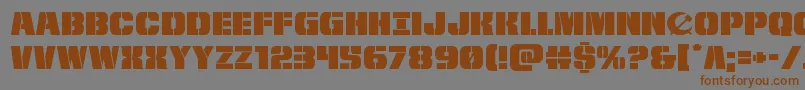 frombondwithloveexpand Font – Brown Fonts on Gray Background