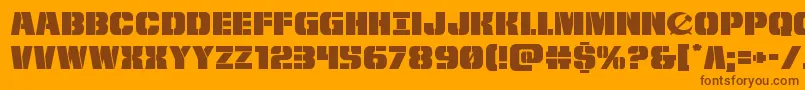 frombondwithloveexpand Font – Brown Fonts on Orange Background