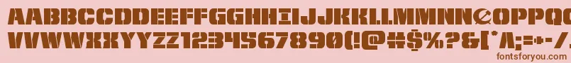 frombondwithloveexpand Font – Brown Fonts on Pink Background